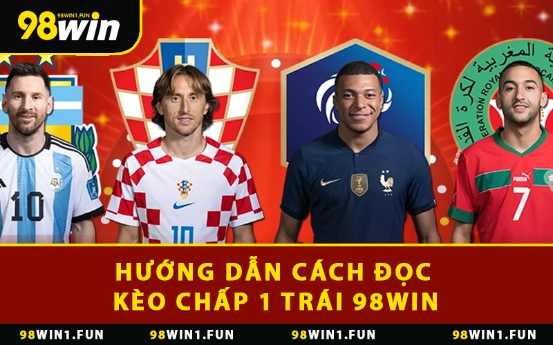 Hướng dẫn cách đọc kèo chấp 1 trái 98WIN